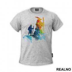 Gandalf And Frodo - Watercolor - Lord Of The Rings - LOTR - Majica Gandalf And Frodo - Watercolor - Lord Of The Rings - LOTR - Majica