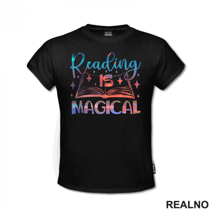 Reading Is Magical - Colors - Books - Čitanje - Knjige - Majica