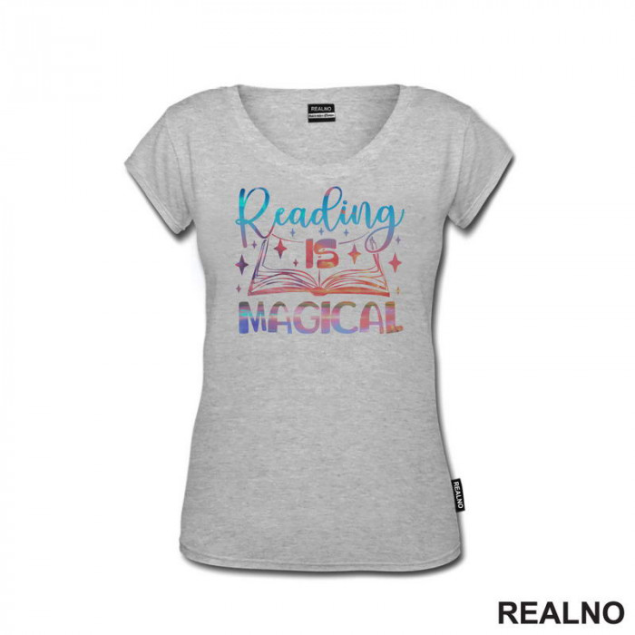 Reading Is Magical - Colors - Books - Čitanje - Knjige - Majica