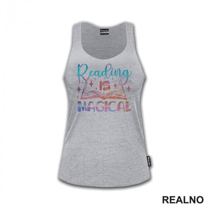 Reading Is Magical - Colors - Books - Čitanje - Knjige - Majica