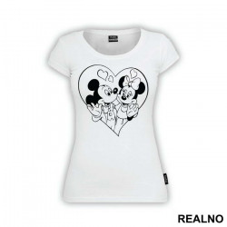 Srce i Okvir - Miki i Mini - Crtani Filmovi - Majica