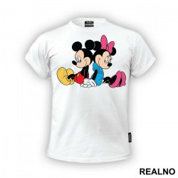 Mini i Miki se drže za ruke - Crtani Filmovi - Majica