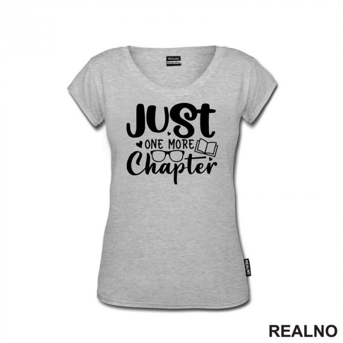 Just One More Chapter - Hearts And Glasses - Books - Čitanje - Knjige - Majica