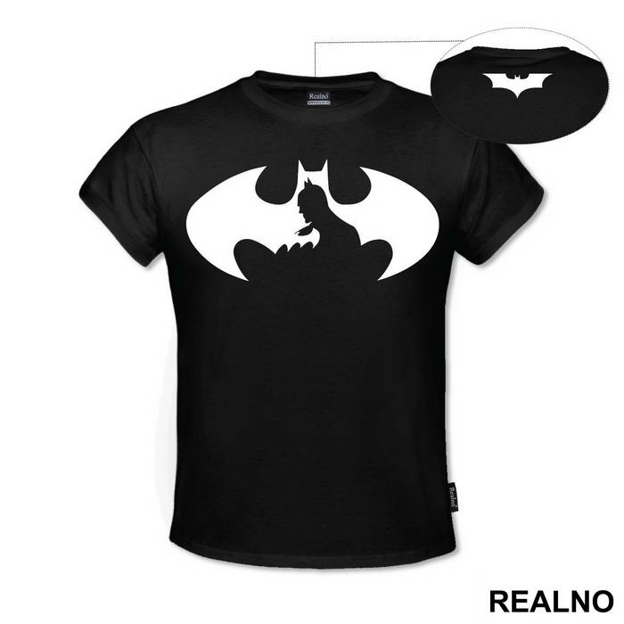 Logo And Figure - Batman - Majica