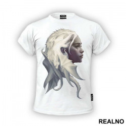 Daenerys Targaryen And Dragons - Grey - Game Of Thrones - GOT - Majica