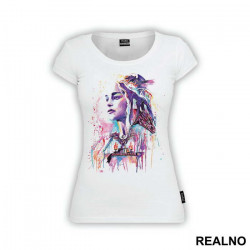 Daenerys Targaryen And Dragons - Watercolor Spill - Game Of Thrones - GOT - Majica