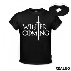 Winter Is Coming - Sword - Game Of Thrones - GOT - Majica