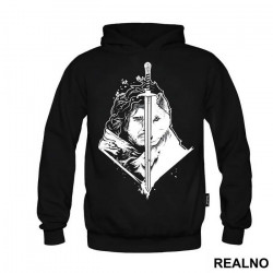 Jon Snow And Ghost Are One - White Dire Wolf - Game Of Thrones - GOT - Duks