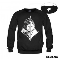 Jon Snow And Ghost Are One - White Dire Wolf - Game Of Thrones - GOT - Duks