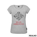 Valar Morghulis - White And Gold - Game Of Thrones - GOT - Majica