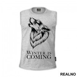 Winter Is Coming - White Dire Wolf - Game Of Thrones - GOT - Majica