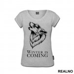 Winter Is Coming - White Dire Wolf - Game Of Thrones - GOT - Majica