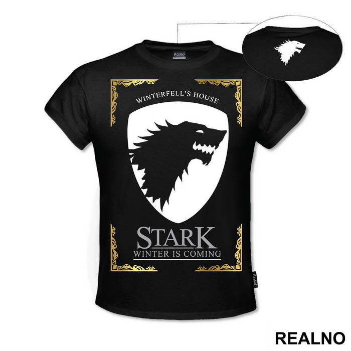 Winterfell's House - Stark - Winter Is Coming - Game Of Thrones - GOT - Majica