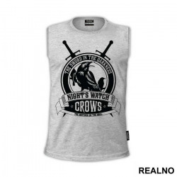 Night's Watch - Crows - The Sword In The Darkness, The Watcher On The Wall - Game Of Thrones - GOT - Majica