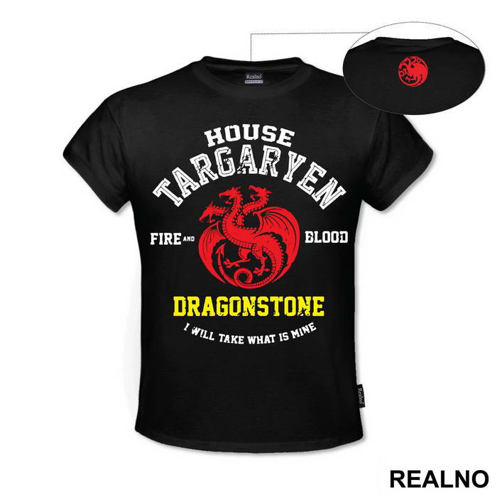 House Targaryen - I Will Take What Is Mine - White, Red And Yellow - Game Of Thrones - GOT - Majica