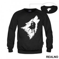 Jon Snow And Ghost - White Dire Wolf - Game Of Thrones - GOT - Duks