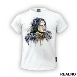 Jon Snow - Dripping Colors - Game Of Thrones - GOT - Majica