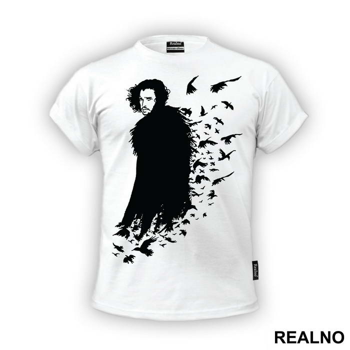 Jon Snow And Crows - Game Of Thrones - GOT - Majica