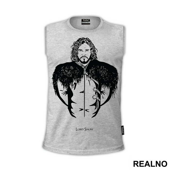 Lord Snow - Black Picture - Game Of Thrones - GOT - Majica