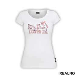 Book Lover - Pink Floral Pattern - Books - Čitanje - Knjige - Majica