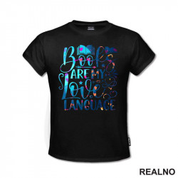 Books Are My Love Language - Colors - Books - Čitanje - Knjige - Majica