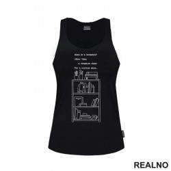 What Is A Bookshelf Other Than A Treasure Chest For A Curious Mind - Books - Čitanje - Knjige - Majica