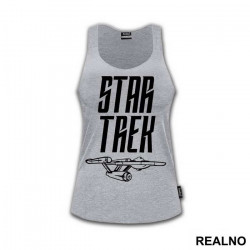Logo And Starship - Star Trek - Majica Logo And Starship - Star Trek - Majica
