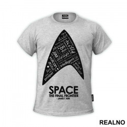 Space - The Final Frontier - James T. Kirk - Star Trek - Majica Space - The Final Frontier - James T. Kirk - Star Trek - Majica