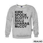 Kirk, Spock, Scotty, Sulu, Uhara & McCoy - Star Trek - Duks