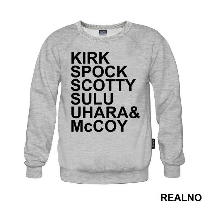 Kirk, Spock, Scotty, Sulu, Uhara & McCoy - Star Trek - Duks