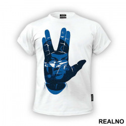 Vulcan Greeting - Spock - Blue - Star Trek - Majica Vulcan Greeting - Spock - Blue - Star Trek - Majica