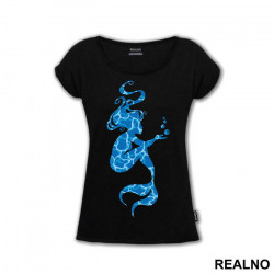 Mermaid Silhouette Bubbles - Sirene - Majica