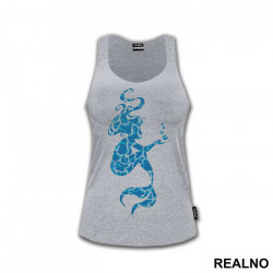 Mermaid Silhouette Bubbles - Sirene - Majica