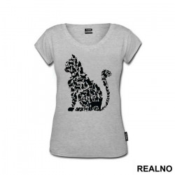 Cats Silhouette - Mačke - Majica