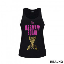 Mermaid Squad - Pink And Gold - Sirene - Majica