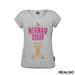 Mermaid Squad - Pink And Gold - Sirene - Majica