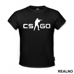 CS Go Logo With Sniper - Counter - Strike - CS - Majica CS Go Logo With Sniper - Counter - Strike - CS - Majica