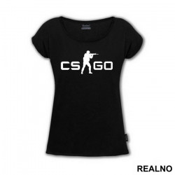 CS Go Logo With Sniper - Counter - Strike - CS - Majica CS Go Logo With Sniper - Counter - Strike - CS - Majica