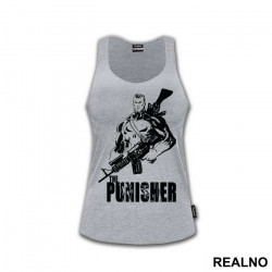 Man, Gun And Logo - Punisher - Majica