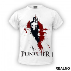 Black And Red Splatter - Punisher - Majica