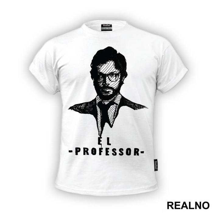 El Profesor - The Professor Illustration - La Casa de Papel - Money Heist - Majica