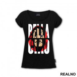 OUTLET - Crna ženska majica veličine S - La Casa De Papel OUTLET - Crna ženska majica veličine S - La Casa De Papel