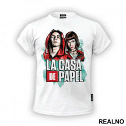 Rio And Tokio - Tokyo Paint Splash - La Casa de Papel - Money Heist - Majica