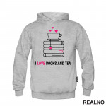 I Love Books And Tea - White And Pink - Books - Čitanje - Knjige - Duks