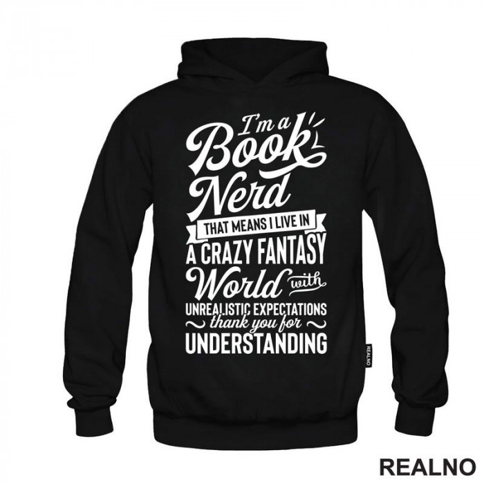 I'm A Book Nerd - Clear - Books - Čitanje - Knjige - Duks