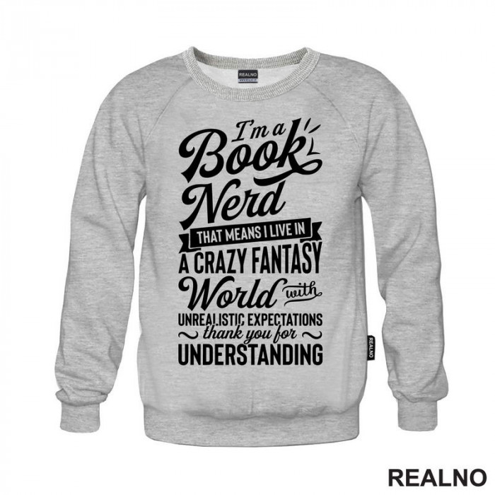 I'm A Book Nerd - Clear - Books - Čitanje - Knjige - Duks