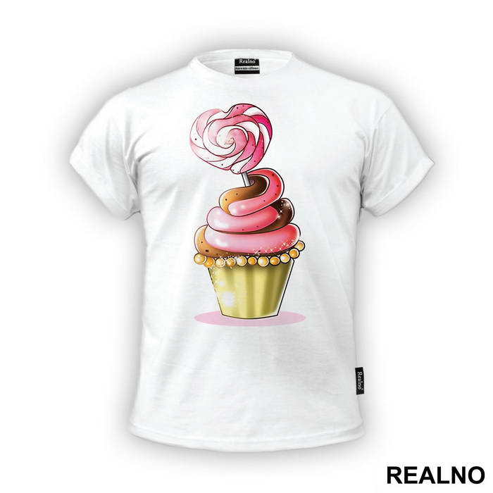 Pink Cupcake - Art - Majica
