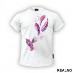 Purple Feathers - Art - Majica