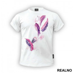 Purple Feathers - Art - Majica