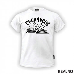 Bookaholic - Stars - Books - Čitanje - Knjige - Majica